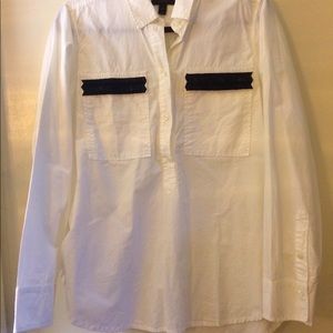 NWOT J Crew top with Bugle beads